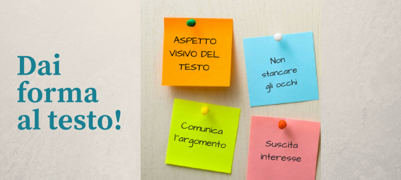 Aspetto visivo del testo